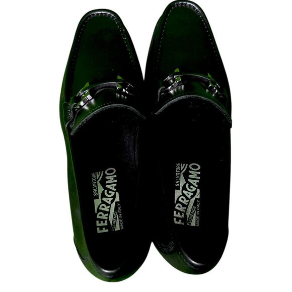 Men's Salvatore Ferragamo Classic Black Bit Strap Loafers Size 7.5 - $995 retail - Picture 6 of 9